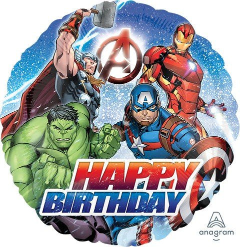 45cm HX Avengers Happy Birthday S60
